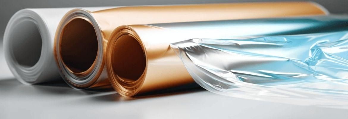 polyethylen foil on a roll