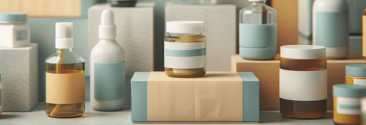 Labels on different packaging