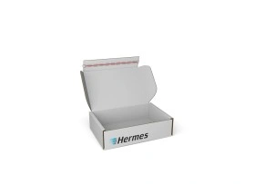 Hermes-Paket S mit Klebestreifen | 340 x 240 x 90 mm