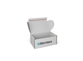 Hermes-Paket S mit Klebestreifen | 340 x 210 x 140 mm