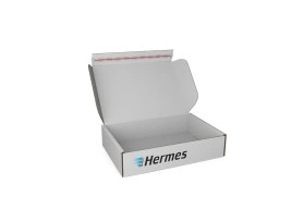 Hermes-Paket M mit Klebestreifen | 450 x 320 x 100 mm