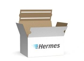 Hermes-Paket L mit Klebestreifen | 550 x 350 x 350 mm