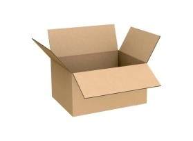 Unprinted cardboard shipping boxes