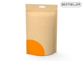 Doypack Kraft avec Zip et Trou Européen