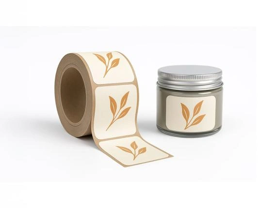 bedruckte Etiketten auf Rolle für Cremedosen