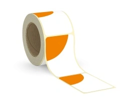 White PVC film, glossy, permanent adhesive