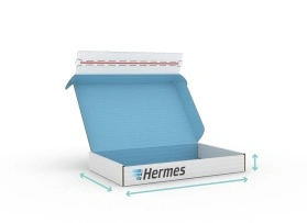 Hermes Karton - Wunschformat mit Klebestreifen