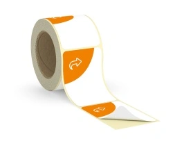 PP-Folie weiß, glänzend, Kleber wiederablösbar