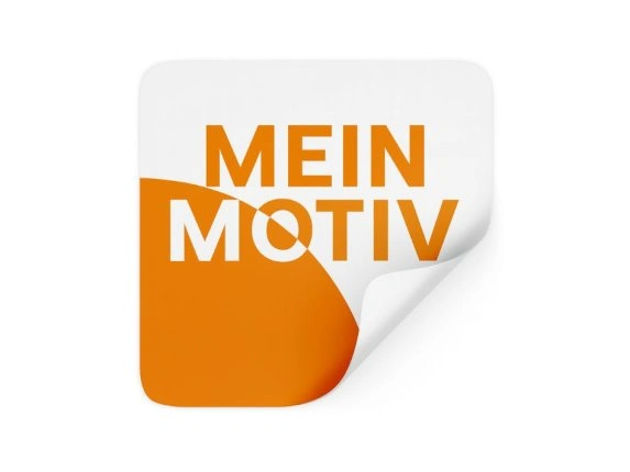 Werbeaufkleber mit Motiv