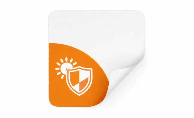 bedruckte Aufkleber UV-beständig