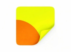 Aufkleber fluoreszierend