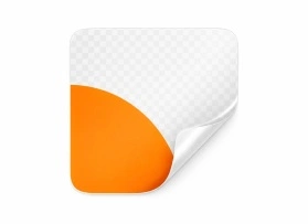 Transparente Aufkleber