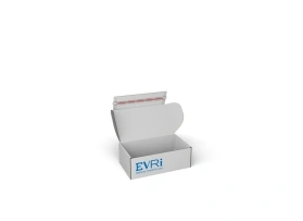 Evri Small Parcel Box with adhesive strip | 250 × 150 × 90 mm