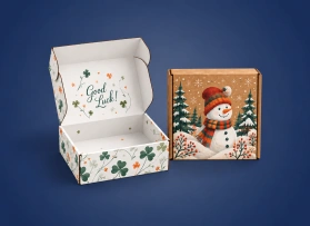 Personalisierte Geschenkboxen aus Wellpappe