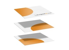 Plaques de carton et languettes de suspension