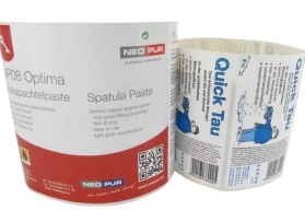 QR Etikett mit Gefahrgutaufkleber