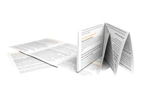 Package insert folded