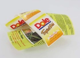 Lebensmitteletikett für Bananen