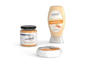 Lebensmitteletiketten verschiedene Variationen