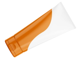 Laminat weiß, bedruckt - 50 mm - Prellverschluss