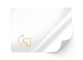 Film PP blanc, brillant, amovible