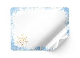 Film PP blanc, brillant, permanente, résistant à la congélation