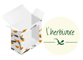 Faltschachtel mit Einstecklasche - l'herbivore