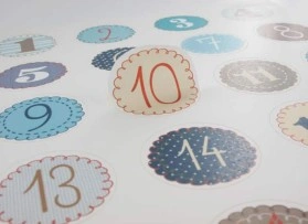 Autocollant DIN A4 rond et recollable