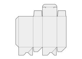 scatola con fondo automatico - alette alternate