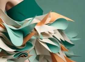 Kleidung und Kostüme aus Wellpappe und Papier