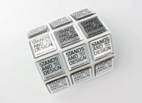 3D Aufkleber metalic Folie silber
