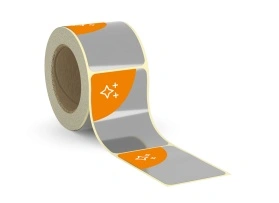 Silver PP film, permanent adhesive