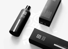 &Eacute;l&eacute;gante bo&icirc;te pliante noire pour des lotions corporelles