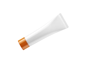 Tube laminé blanc, vierge - 25 mm - bouchon à vis