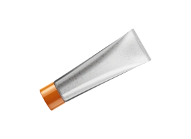 Tube laminé transparent, vierge - 25 mm - bouchon à vis