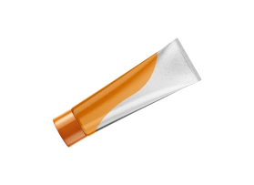 Tube laminé transparent, imprimé - 25 mm - bouchon à vis