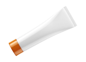 Tube laminé blanc, vierge - 35 mm - bouchon à vis