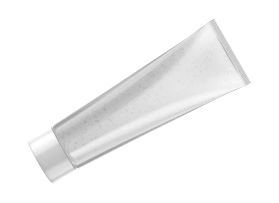 Tube laminé transparent, vierge - 35 mm - bouchon à vis