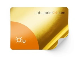 Carta metallizzata, ORO lucido, adesivo permanente