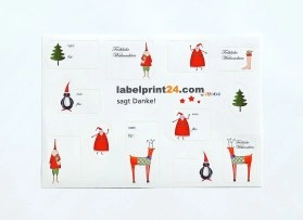 DIN A4 sheet labels