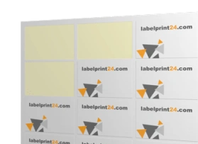 Label on a DIN A4 sheet 