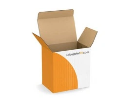 Boîte avec languette d'insertion