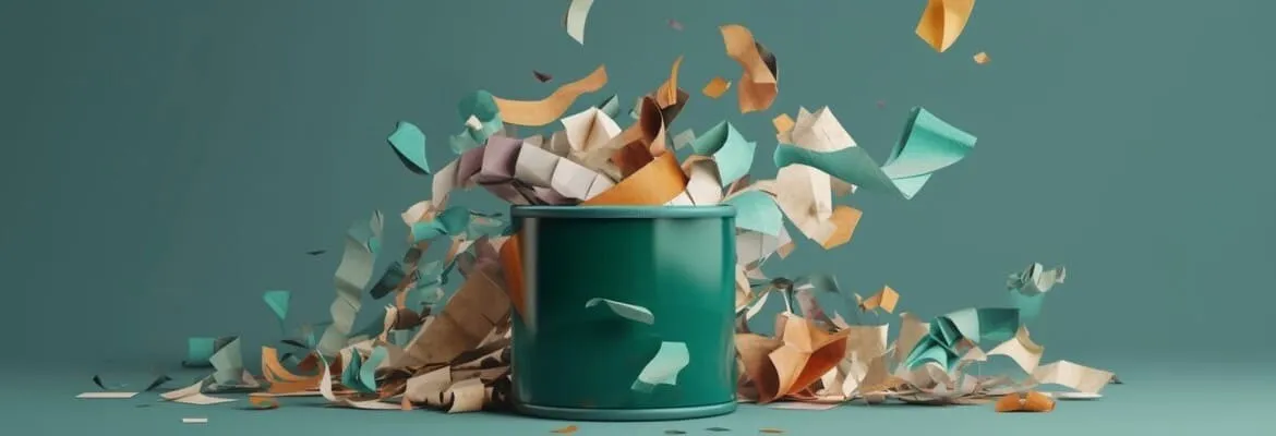 Altpapier in einem Container