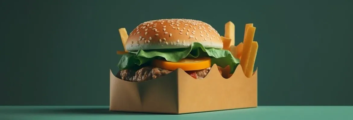 Verpackung für einen Burger