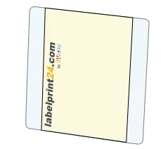 Prosta etykieta Booklet z etykietą bazową bez nadruku.