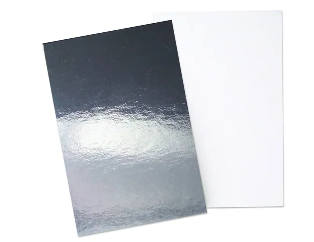 GC1 Scheda Chromo, un lato argento GC1 Chromokarton einseitig silber