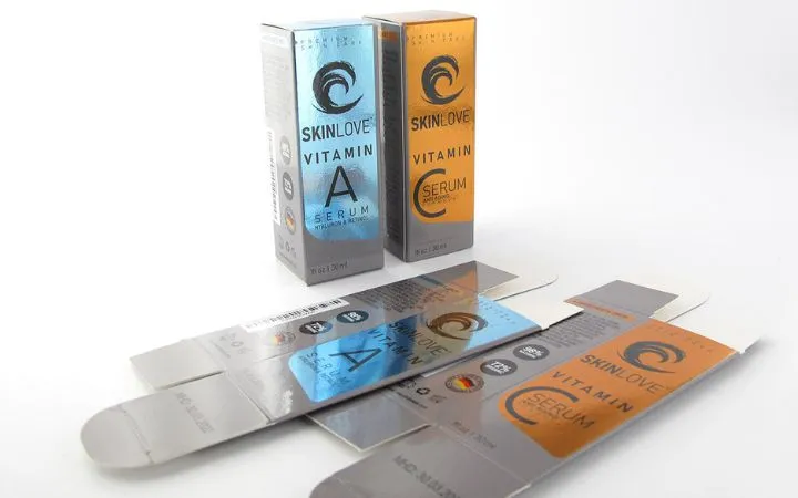 Silver boxes with hot foil stamping