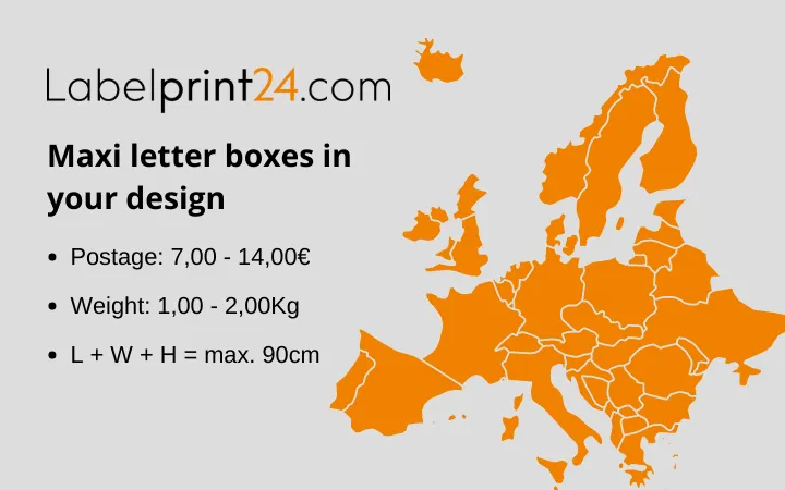 Maxi letter boxes in your design