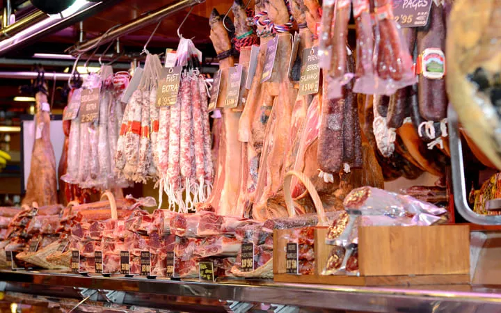 Schinken mit Kennzeichnung