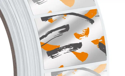 Metallisierte Etiketten Silber Metallisierte Etiketten Silber